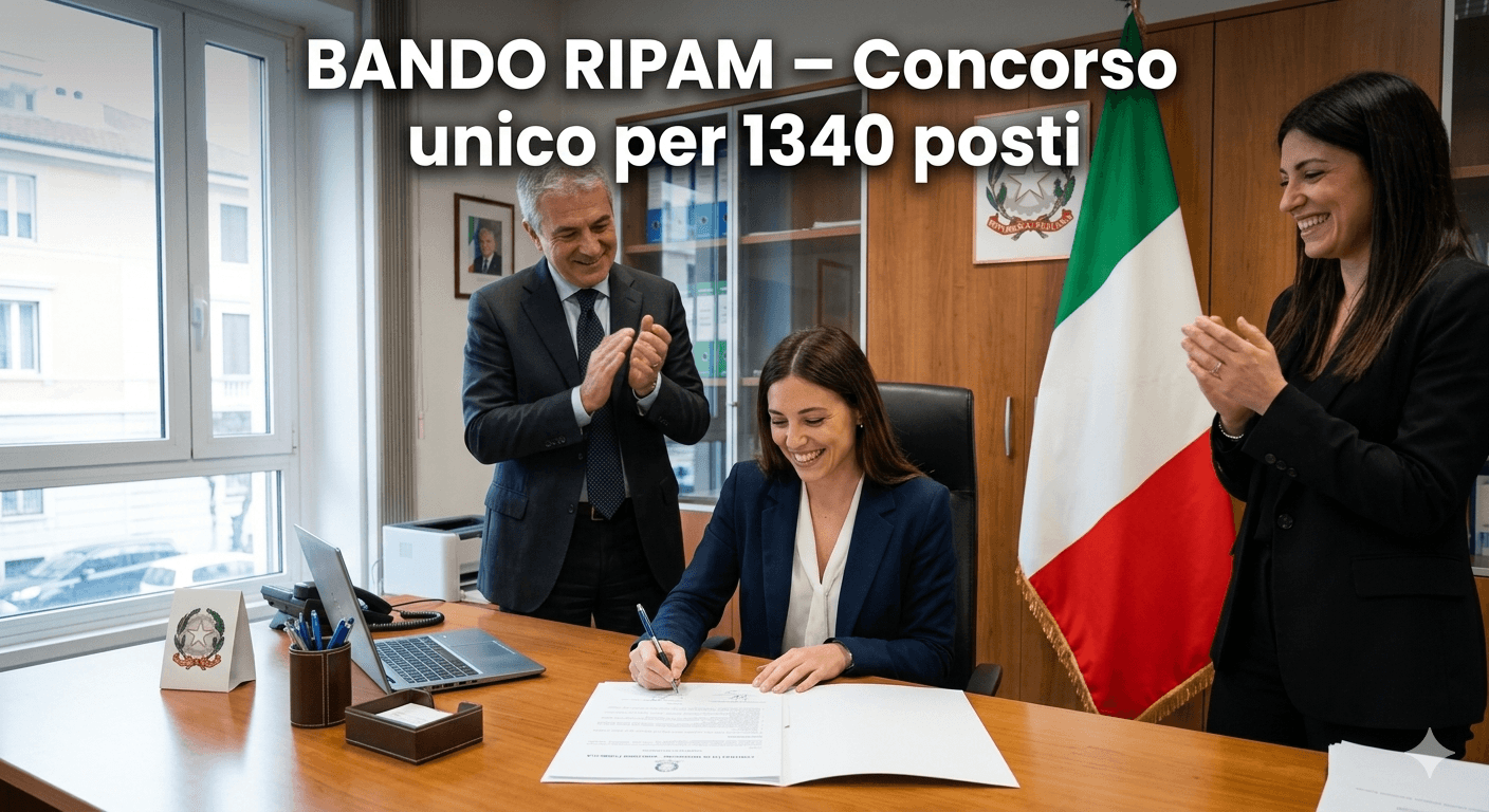 Bando RIPAM – Concorso unico per 1340 posti